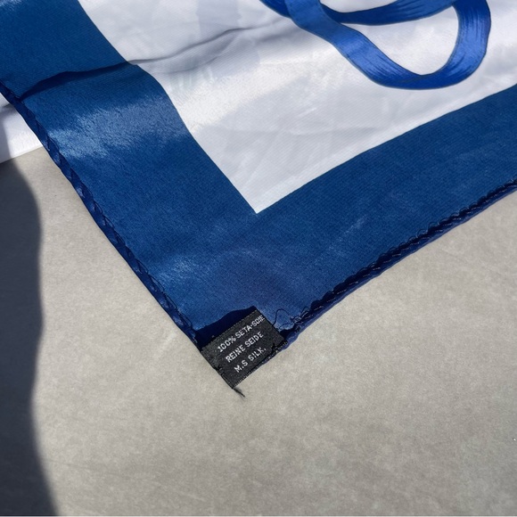 Blue and White Scarf - Picture 4 of 5